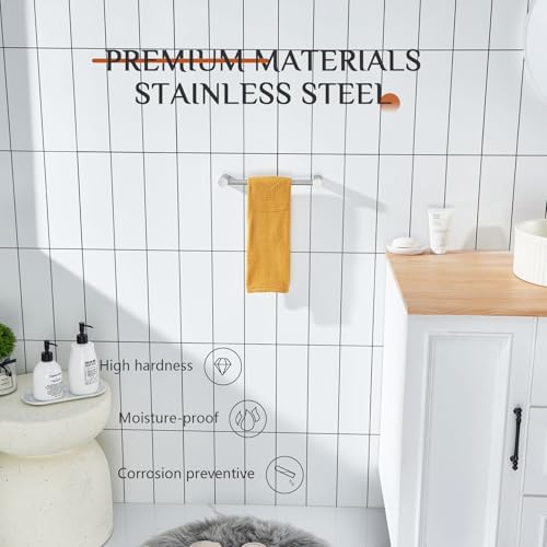 Bathroom Towel Bar Brushed Nickel 12