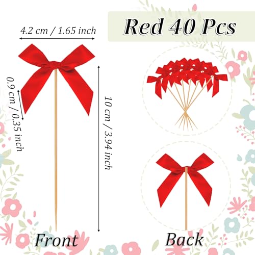 Red Cupcake Toppers (40 Count)