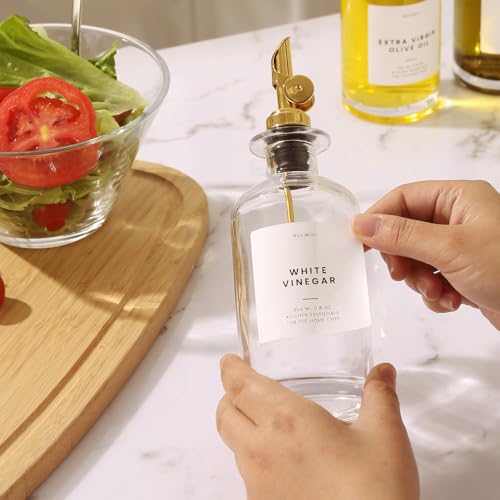 Glass Olive Oil Cruet Set (4 Count)