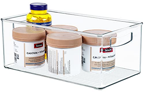2 Pack Straight Sides Stackable Pantry Organizer Bins for Home Edit (2 Count)