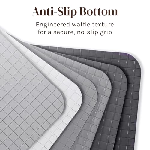 Extra Thick Flexible Cutting Mat Set With Food Icons & EZ (4 Count)