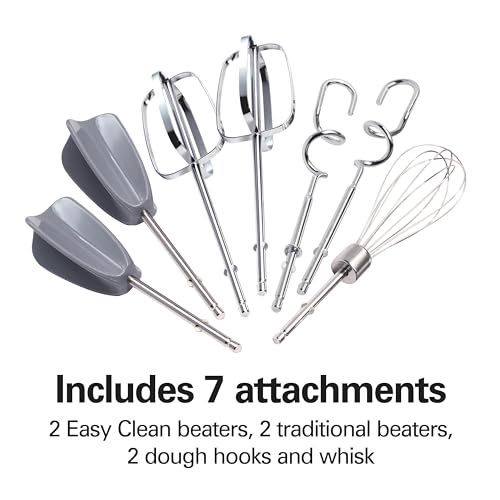 6 Speed Electric Hand Mixer With Easy Clean Beaters (7 Count)