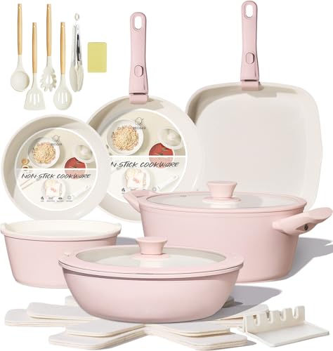 23pcs Ceramic Pots and Pans Set