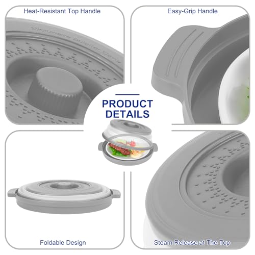 10.7 Inch Microwave Food Cover with Heat Insulation Mat