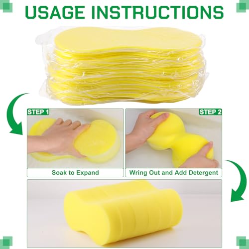 48 Pack Large Sponges Bulk Vacuum Compressed Packing (48 Count)