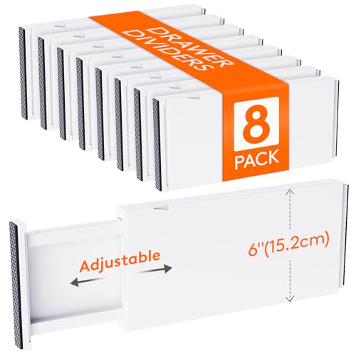 6" Tall Upgrade Drawer Dividers (8 Count)