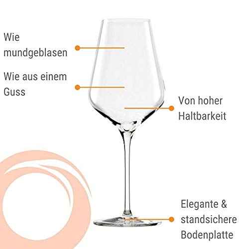 Quatrophil Red Wine Glasses Crystal (6 Count)