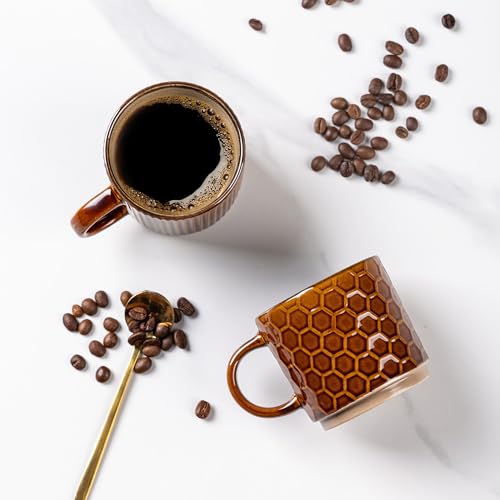 6 OZ Stackable Coffee Mugs Set of 4 (4 Count)