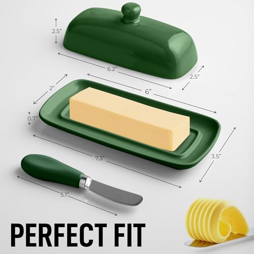 Zulay Butter Dish With Lid For Countertop