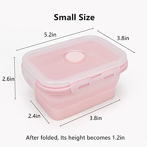 3piece Collapsible Food Storage Containers with Lids (3 Count)