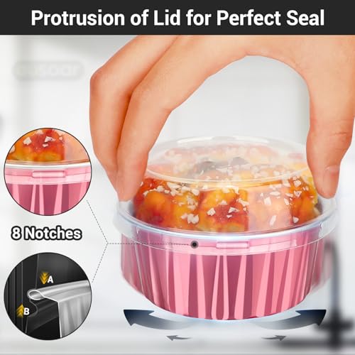 Disposable Ramekins with Lids (60 Count)