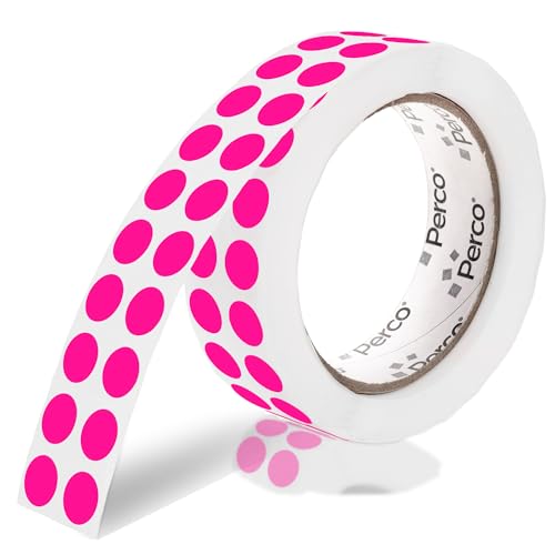 Neon Pink Round Circle Dot Sticker 1