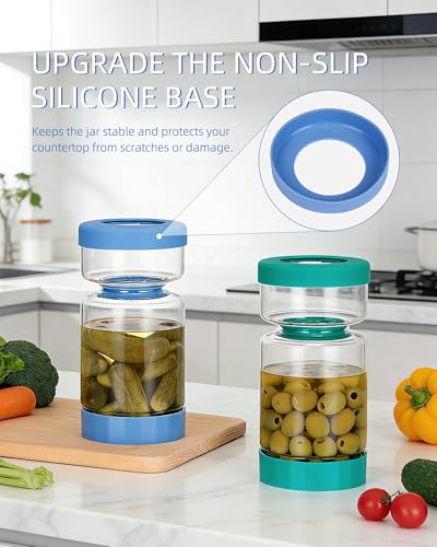 Pickle Jar with Strainer Flip (2 Count)
