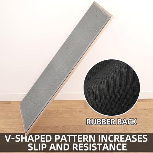 Kitchen Mat Rubber Backing Cushioned Non Slip Kitchen Rugs for Floor