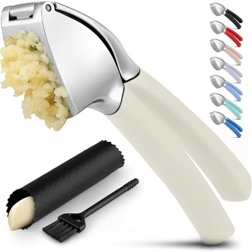 Metal Comfort Grip Garlic Press