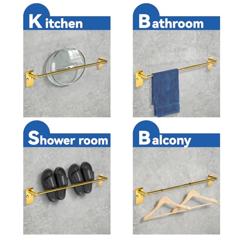 2 Pack Adhesive Adjustable Towel Bar