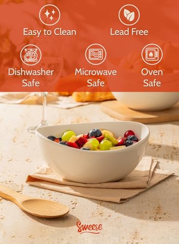 42oz Porcelain Serving Bowls (4 Count)