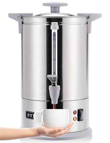 Commercial Grade Stainless Steel Percolate Coffee Maker Hot Water Urn for Catering