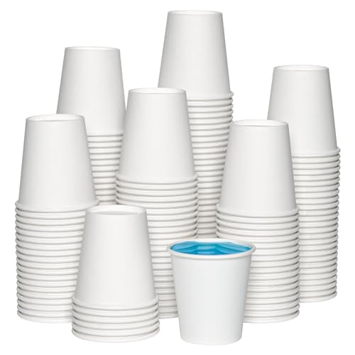 3oz Paper Cups 300 Packs Hot Beverages Disposable Bathroom Cups (300 Count)