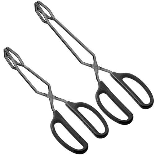 Stainless Steel Kitchen Scissor Tongs 10" and 12" Set (2 Count)