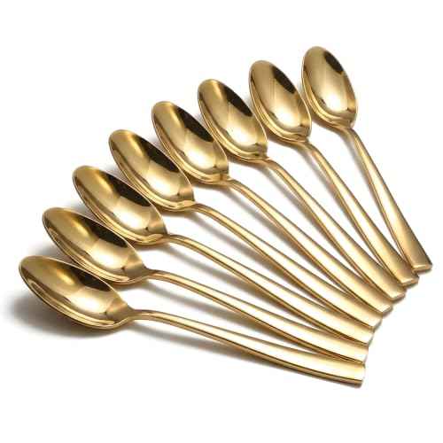 8 Piece Gold Spoons Set (8 Count)