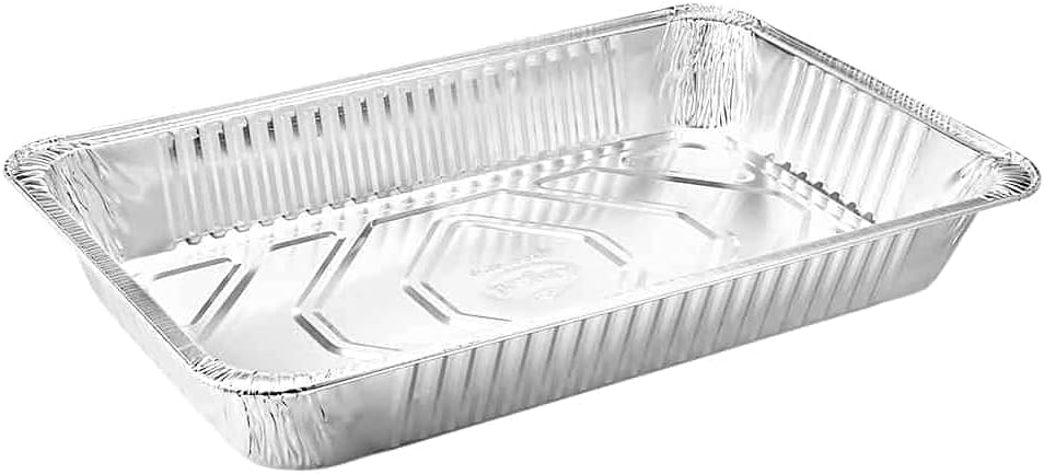 Aluminum Pans Full Size, Large Disposable Roasting & Baking Pan, 21"x13" Deep Foil Pans (50 Pack) Extra Heavy Duty Chafing Trays for Hotels, Restaurants, Caterers, Steam Table, Buffets & Bakeware - Culinary Roots