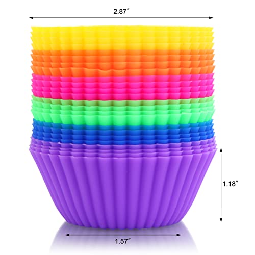 44270 Reusable Silicone Baking Cups and Cupcake Liners (24 Count)