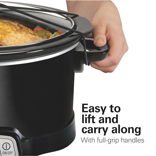 Portable 7 Quart Programmable Slow Cooker with Three Temperature Settings
