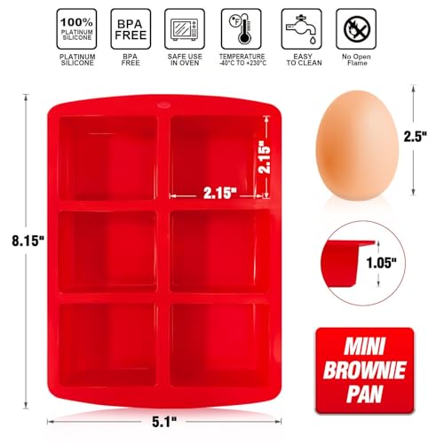 Mini Silicone Brownie Pan (3 Ounce)