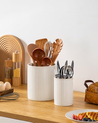 LYDIA Ceramic Utensil Holders (2 Count)