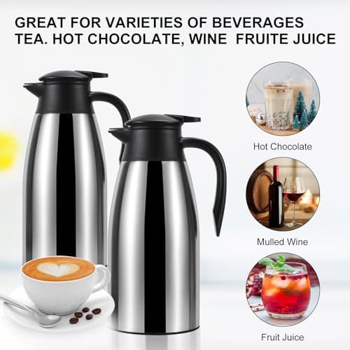 ThermoCafe 70 Oz Double Walled Vacuum Insulated Stainless Steel Carafe