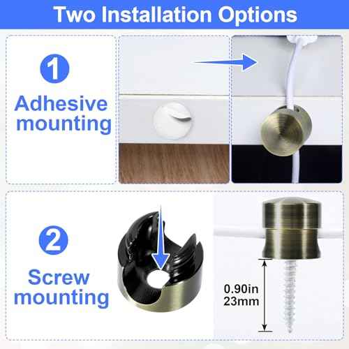 10 Sets Charger Holders for Cords (10 Count)