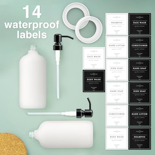White Glass Soap Dispenser