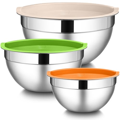 Stainless Steel Metal Mixing Bowls (6 Count)