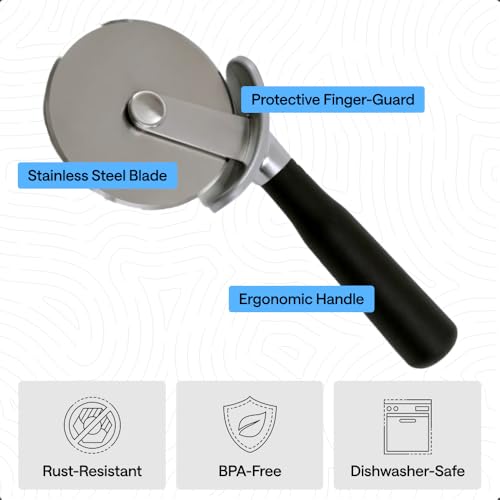 Patented Stainless Steel Large Pizza Cutter Wheel