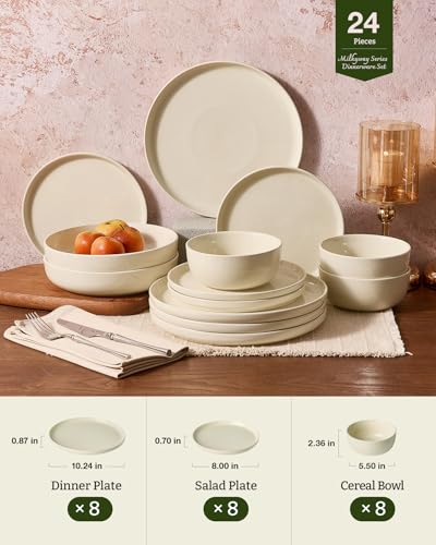 Milkyway 24 Piece Stoneware Dinnerware Set