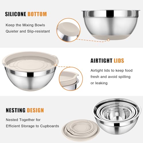 Mixing Bowls with Lid Set