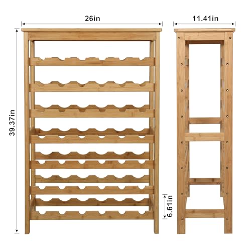 42 Bottles Bamboo Wine Rack
