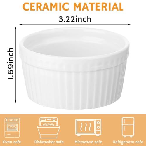 8 Pcs Ceramic Butter Warmers & 32 Tealight Candles (40 Count)