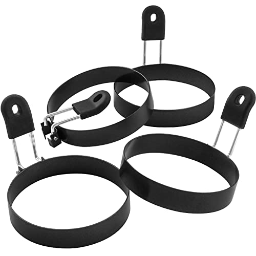 Large 3.5" Nonstick Egg Rings Set of 4 (4 Count)