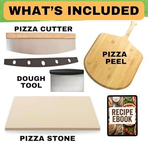Large Pizza Stone for Oven and Grill 20 Inch