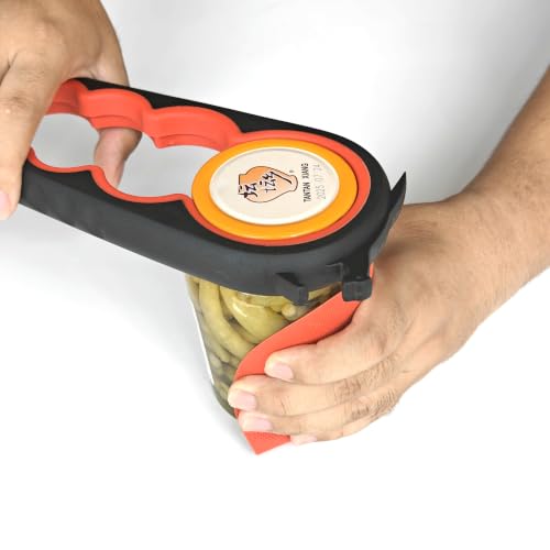 Jar Opener with Gripper Pads for Weak Hands