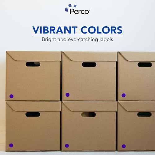 Purple Round Circle Dot Sticker 1