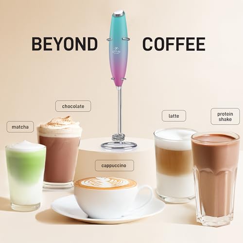 Zulay Powerful Milk Frother for Coffee with Upgraded Titanium Motor