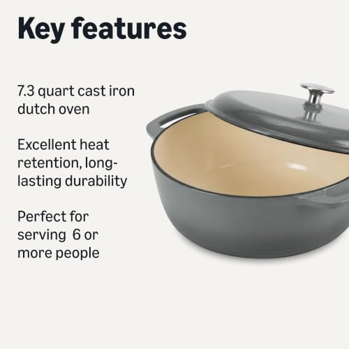 Enameled Cast Iron Dutch Oven Pot with Lid