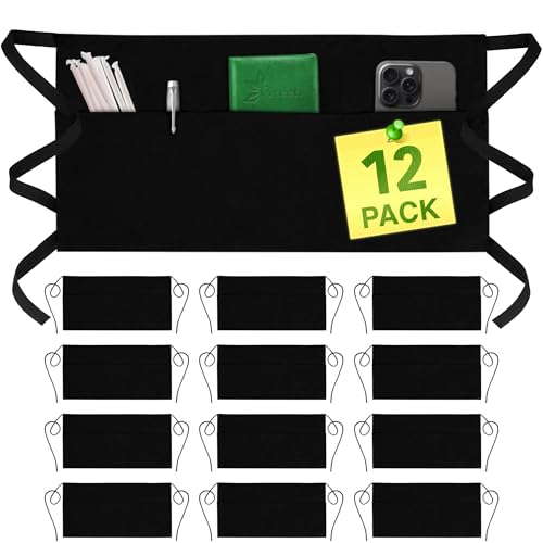 Server Aprons with 3 Pockets (12 Count)