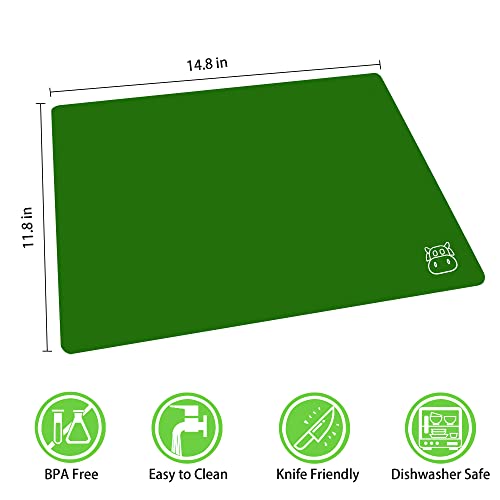 Plastic Cutting Board for Kitchen Set of 5 (5 Count)