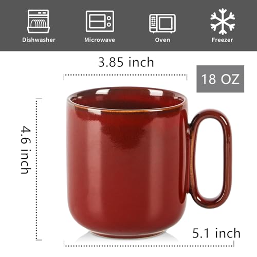 Ceramic Coffee Mug Set (4 Count)