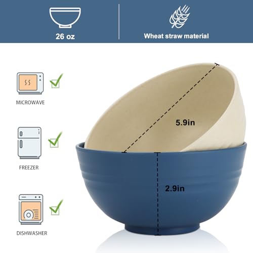 26 oz Wheat Straw Bowls