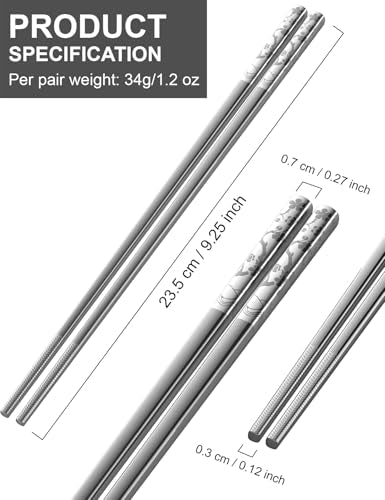 Metal Chopsticks Reusable 18